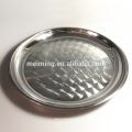 Popular stainless steel serving dish, round serving tray